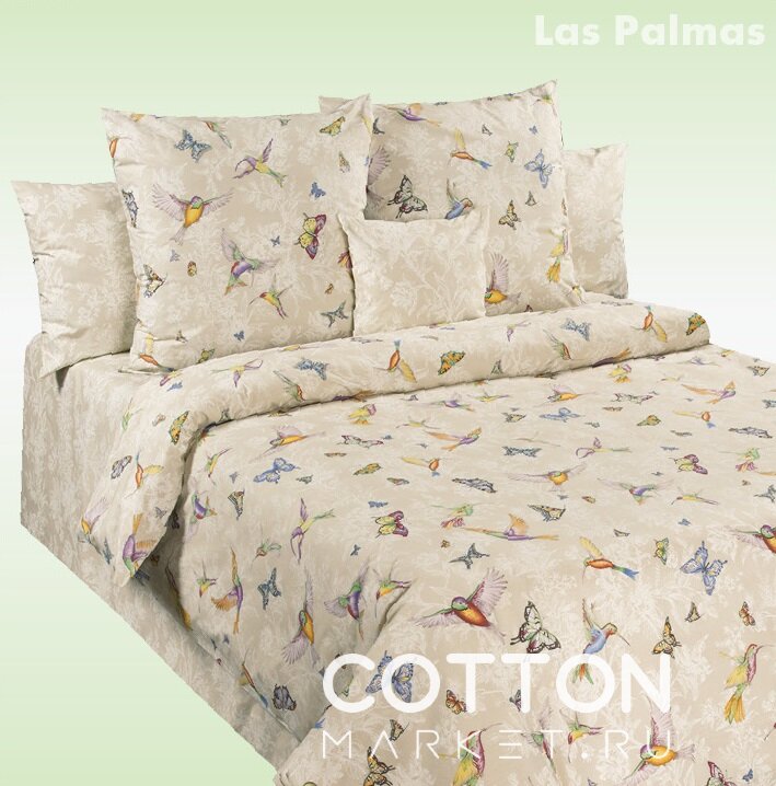 Постельное белье Cotton-Dreams Las Palmas (Мандарина)